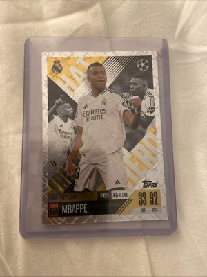 2024 Topps Match Attax UEFA Club Competitions Extra Hat Trick Hero Kylian Mbappe
