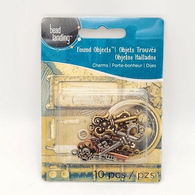 Bead Landing Found Objects Antique Keys Silver Bronze Copper Charms Pendants