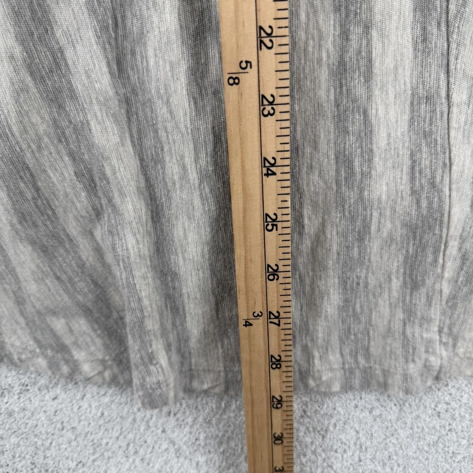 Camiseta sin mangas Theory para mujer gris medio a rayas mezcla Tencel cuello redondo hecha en EE. UU. Foto 4 de 4