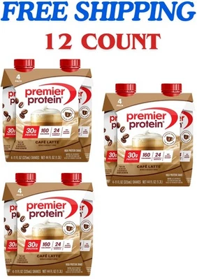 Premier Protein Shake, Café Latte, 30g Protein, 11 Fl Oz, 12 Ct - Image 1 of 4