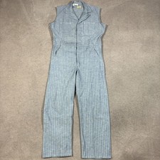 VTG 70s Big Ben Wrangler Herringbone Twill Coveralls Made in USA Jumpsuit 40 REG