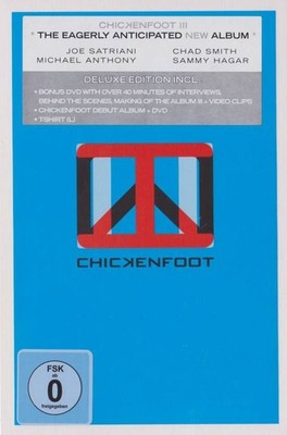 CHICKENFOOT III 2CD 2DVD Box Set T-Shirt Hard Rock Limited Edition 2011 * RARE