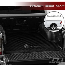 For 2019-2026 Dodge Ram 1500 6.4 Ft Blk Rubber Diamond Truck Bed Floor Mat Liner For 2019-2026 Dodge Ram 1500 6.4 Ft Blk Rubber Diamond Truck Bed Floor Mat Liner
