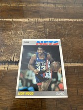Leon Wood 1987-88 Fleer New Jersey Nets #127