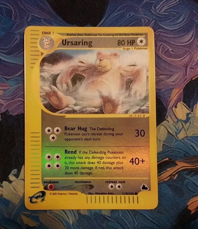 Ursaring 110/144 Skyridge Reverse Holo Rare 2002 Pokemon E Series Rev Holo Nm