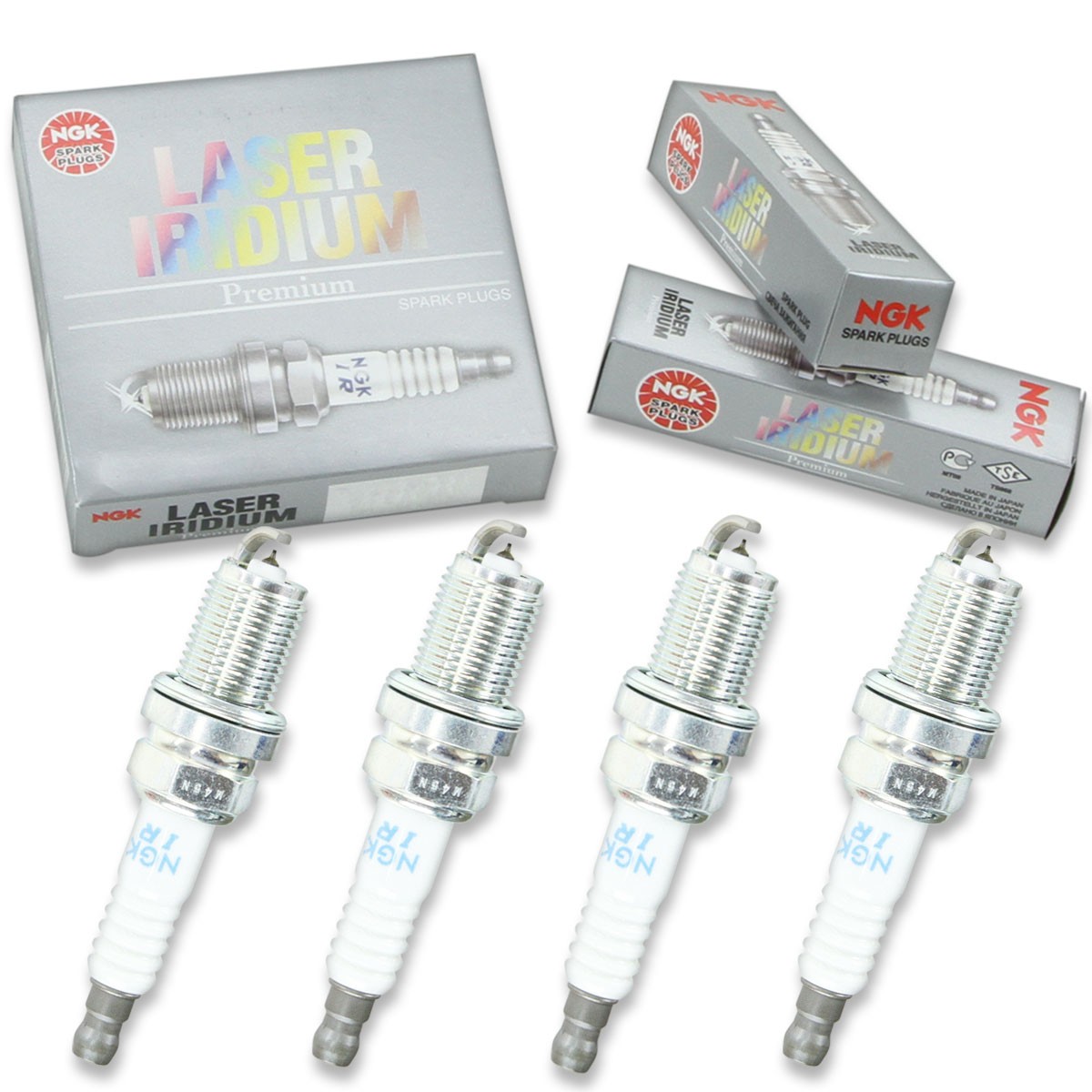 4 pcs NGK Laser Iridium Spark Plugs for 2004-2005 Hyundai Tiburon 2.0L - qh