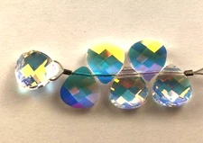 Swarovski Crystal 11x10mm (144 pcs) Crystal AB #6012 (LARGE FP)