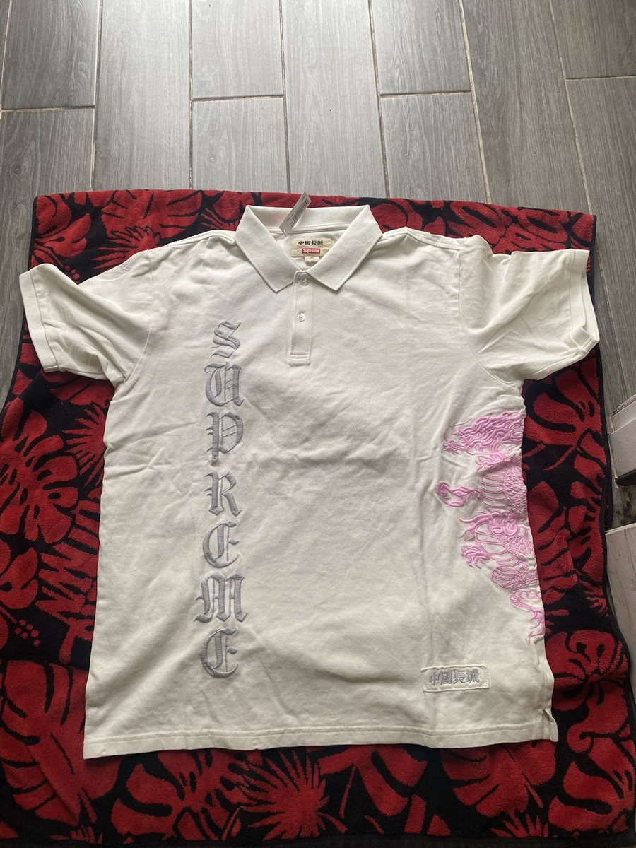 Supreme The Great China Wall Dragon Polo Medium | eBay