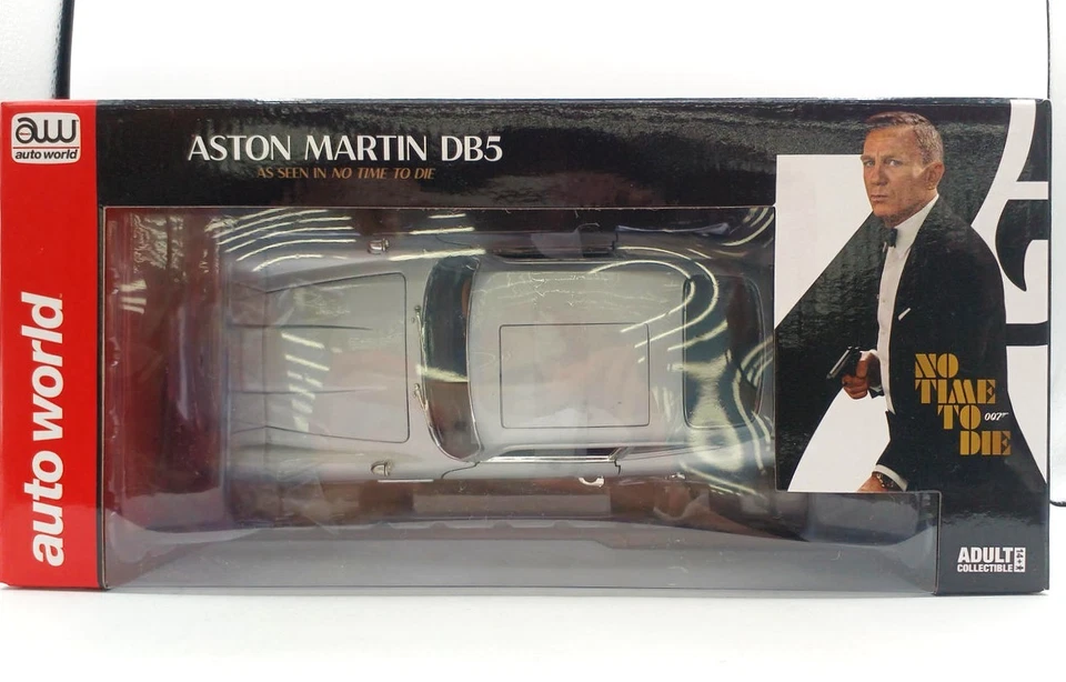 auto world 1/18 ASTON MARTIN DB5 007 No Time to Die Model NIB Incl US duty - Image 3 of 4