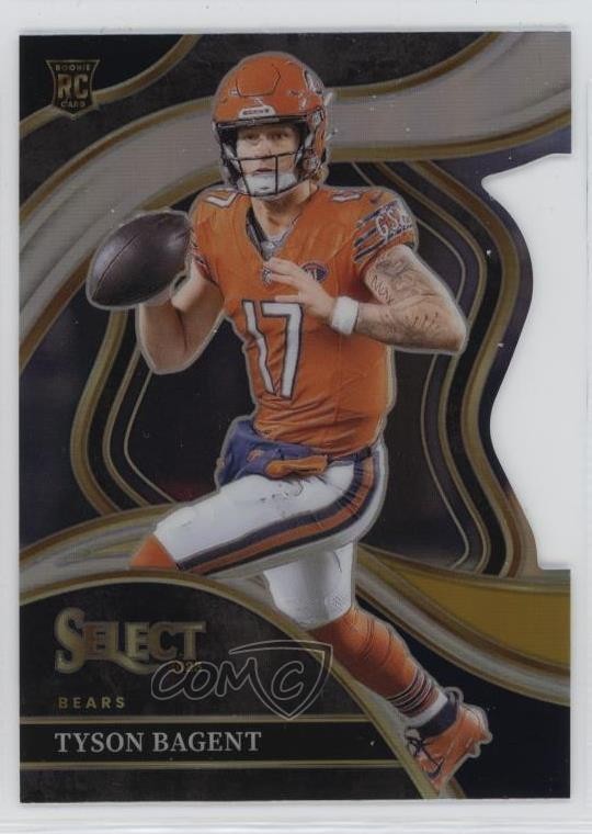 2023 Select Club Level Black & Gold Prizm Die-Cut Tyson Bagent Rookie RC 0wn0