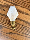 Vintage Aladdin Lamp Milk Glass Finial Opalescent Ivory White