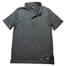 Amazon Essentials Quick Dry Polo Charcoal Gray Men's Small Collared Shirt