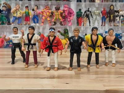 Karate Kid Remco Action Figure Lot Of 6 1986 Remco
