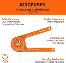 Sierra ingleteadora transportadora Jorgensen 7" aluminio transportador buscador de ángulo para corte inglete