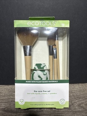 EcoTools Core Five Makeup Brush and Sponge Kit Essential Eco Friendly Brushes