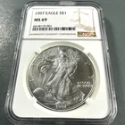 1997 Silver Eagle NGC MS69 (89035)