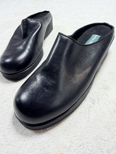 Naturalizer Leather Platform Clogs Mules Shoes Black Vintage Women Size 10M NWOT