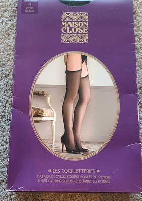 Maison Close Size 4 Black pantyhose tights Les Coquetteries 20 den