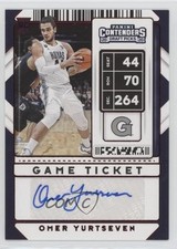 2020-21 Contenders Draft Picks Sticker Game Ticket Red Omer Yurtseven Auto 11md