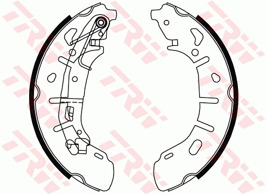 Bremsbackensatz FÜR Fiat Doblo Cargo (263 ), Fiat Doblo BUS (263 ) - TRW GS8799-image