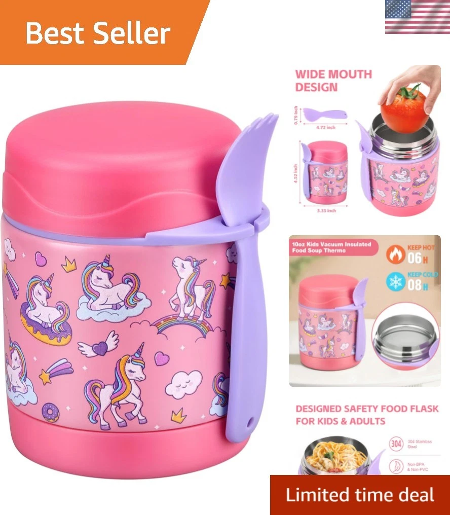 10oz Soup Thermo for Hot Food Kids Insulated Food Jar,Thermo Hot Food Lunch C...