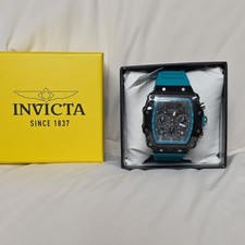 Invicta Racing Men's Chronograph Date Quartz Blue Strap 52mm 100m w/ Box