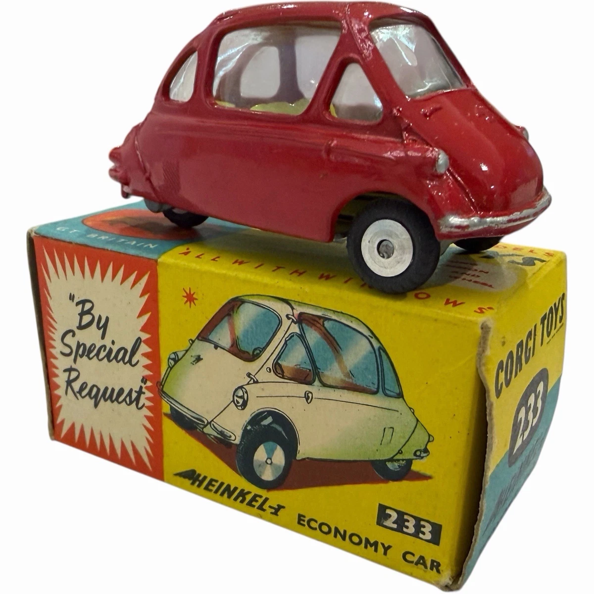 Corgi N°233 Heinkel Economy Car 1/43 – Jamais Joué En Boîte