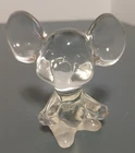Vintage Fenton clear art glass mouse figurine. Measures 3"Wx3"H. Whimsical!