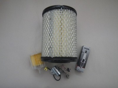 Harley Davidson 2-Cycle Golf Cart 1971-1981 Tune Up Kit Spark Plug Filter Points