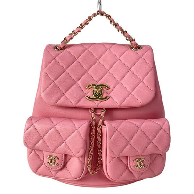 Chanel Matelasse Backpack AS3860 Pink Lambskin | eBay display picture 3