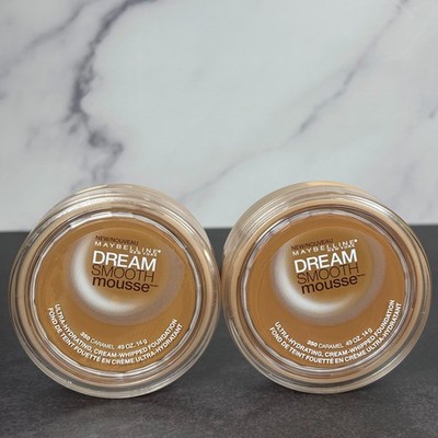 2 PACK - Maybelline Dream Smooth Mousse Foundation 350 Caramel  - Read Descr.