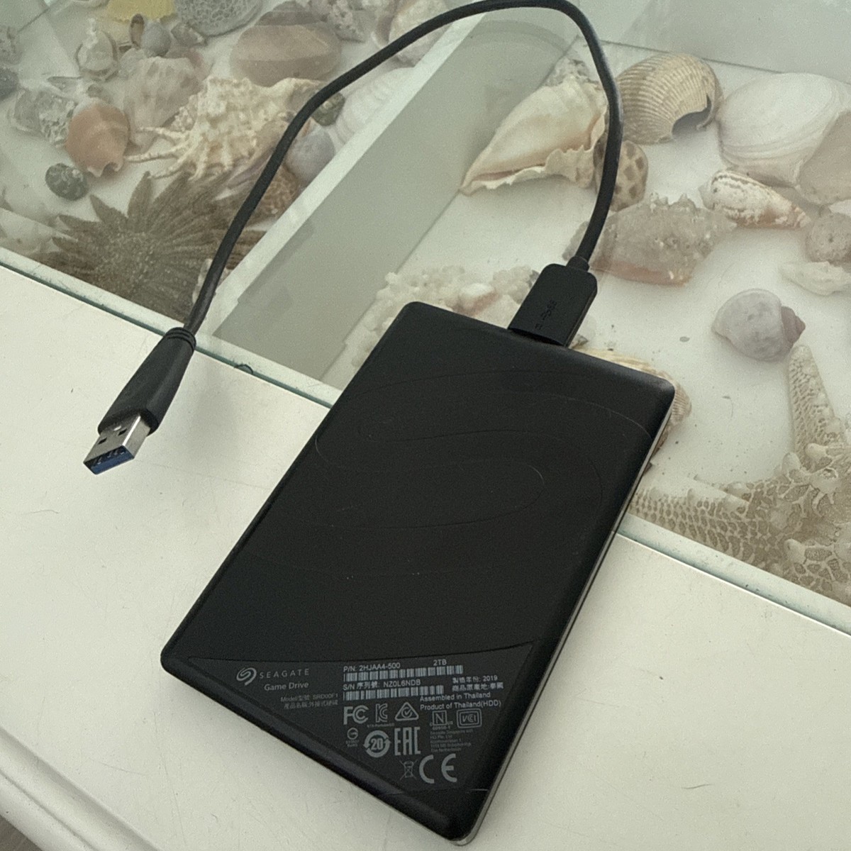 Seagate External Game Drive 2TB USB-A HDD SRD00F1 Tested With Cord
