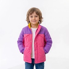 Kids 90s Retro Colorblock Windbreaker  Oliver Tree Inspired Rave Jacket