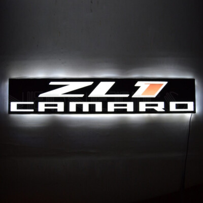 Chevy Camaro ZL1 36'' Slim Backlit LED Wall Mount Lighted Sign Neonetics 7LEDZL