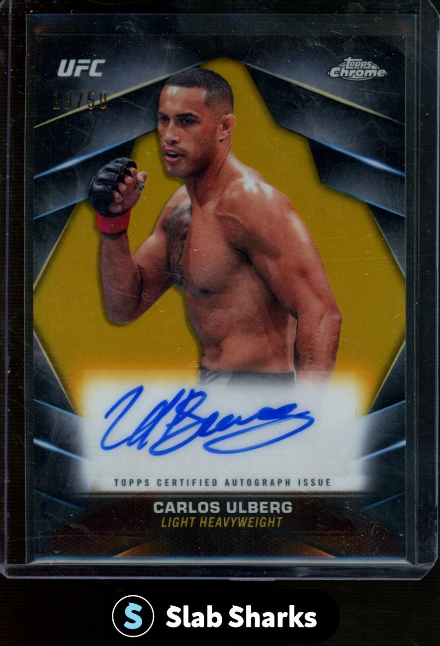 2024 TOPPS CHROME UFC VETERAN AUTO CARLOS ULBERG GOLD /50