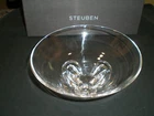 VINTAGE STEUBEN FLORET BOWL #8059 POLLARD DESIGN - SIGNED - 7.5" WIDE - VG COND
