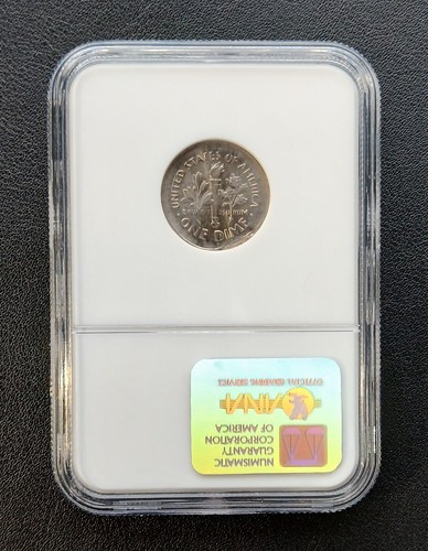 1999 Broad Struck Brockage Error Dime NGC MS64 PICTURES INCLUDED - Picture 2 of 4