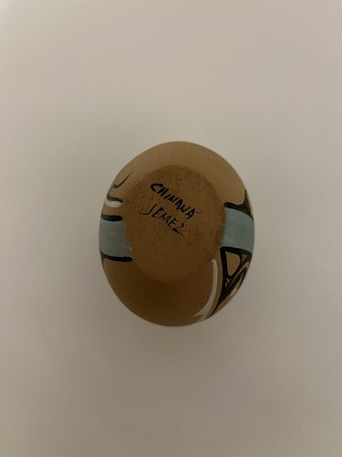JEMEZ PUEBLO Native American Clay Pottery Vase Signed CHINANA - Picture 4 of 4