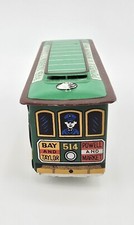 Powell Mason Sts. 514 San Fran Cable Car Tin Toy Train Trolley-No Friction-.