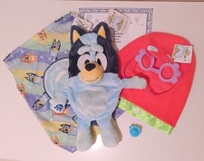 NWTs Build A Bear BLUEY plush W/ GRANNY Janet Costume, Sound, Carrier  Cert.