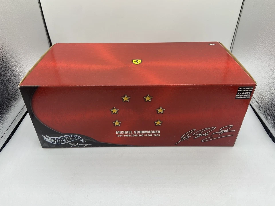 1:18 F2004 SIX TIME WORLD CHAMPION SCHUMACHER CHROME - HOTWHEELS 1/18 - Immagine 2 di 4