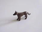 PLAYMOBIL (L5228) MIDDLE AGES - Vintage Dark Brown Wolf Dog 3555 Rare
