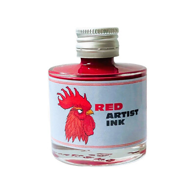 De Atramentis,Red Artist Ink,Schreiben und Zeichnen,Schreibtinte,Malen,rot,50ml
