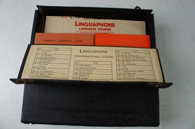 Linguaphone old school French language course using 16 records Z-2709