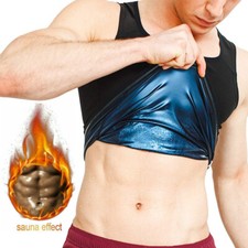 Women Men Sweat Shaper Slimming Polymer Vest Sauna Weight Loss Workout Tank Tops