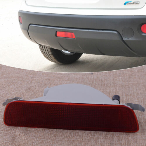 Lens Rear Central Bumper Reflector Fog Light Lamp Fit For NISSAN QASHQAI 07-13 - Picture 1 of 4
