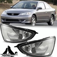 Fog Lights For 2004 2005 Honda Civic 24 Door Jdm Driving Bumper Lamps Wwiring Fog Lights For 2004 2005 Honda Civic 24 Door Jdm Driving Bumper Lamps Wwiring