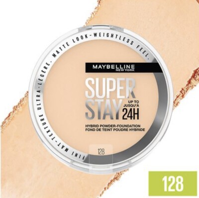 Maybelline Super Stay up to 24HR Hybrid Powder-Foundation Matte Finish, #128 NEW