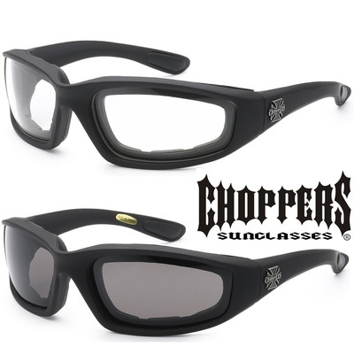 Choppers - Confezione da 2 occhiali da sole motocicletta biker