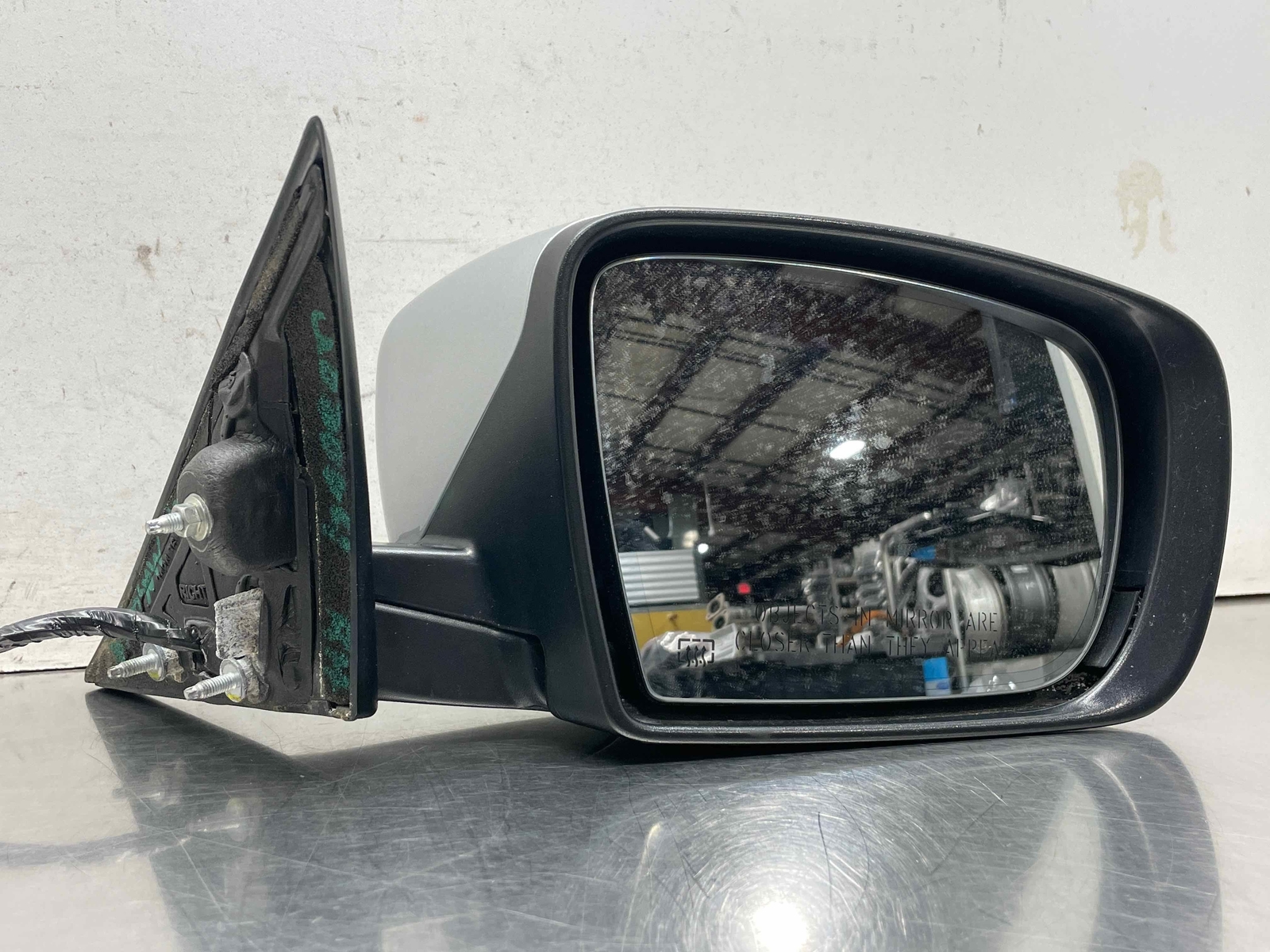 2014 Maserati Quattroporte Passenger Right Door Mirror Assembly Silver 817 14